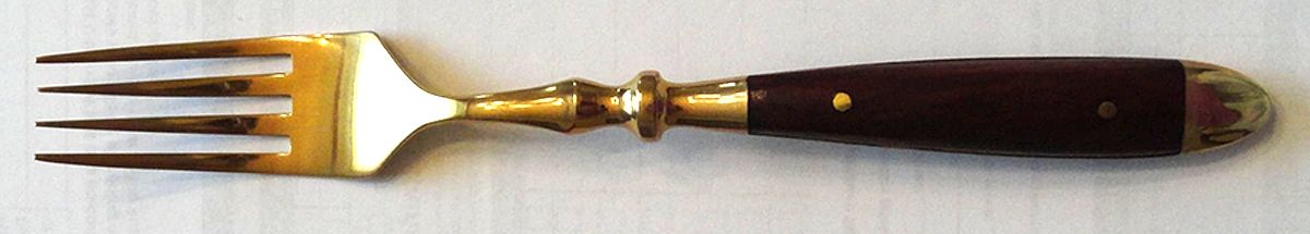 Cafe-Black (Gold Electroplate) Fork by Williams-Sonoma-1