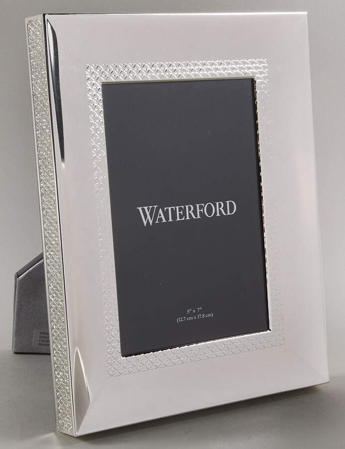 Lismore Diamond (Silverplate, Hollowware) 5" X 7" Picture Frame by Waterford-1