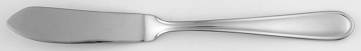 Cushion (Stainless) Flat Handle Master Butter Knife by Wedgwood Silver-1