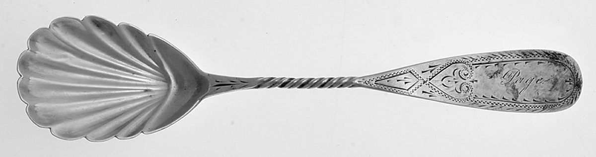 Wfb1 (Sterling) Sugar Shell Spoon by W F Bissing-1