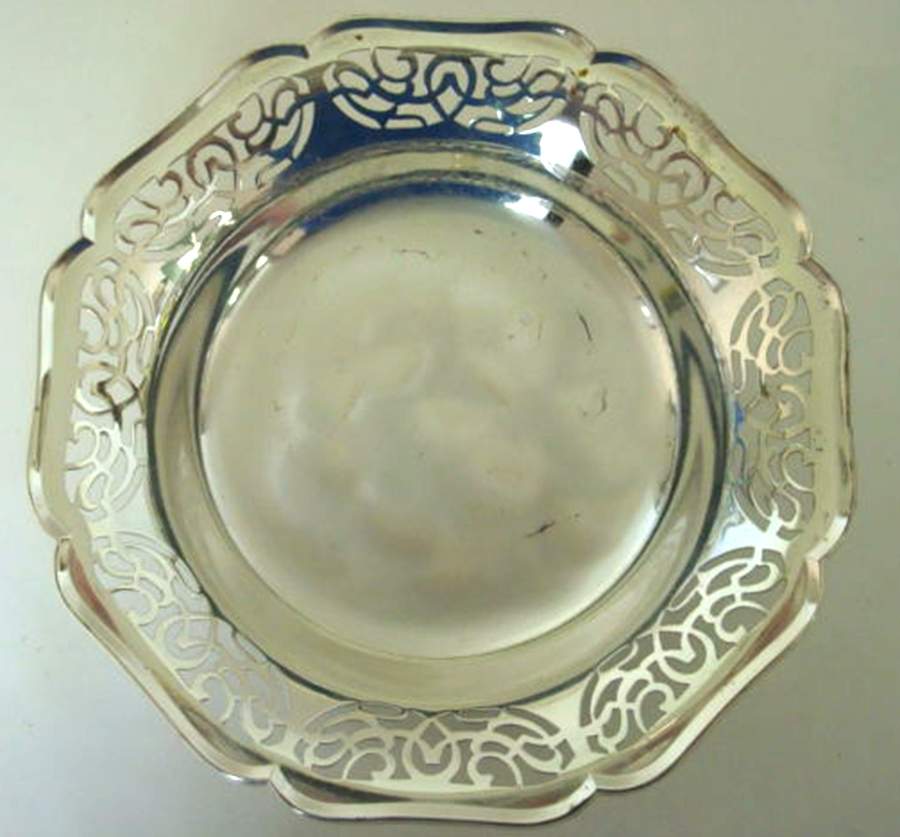Ikora (Silverplate Hollowware) 5" Pierced Bon Bon Bowl by WMF Flatware-1