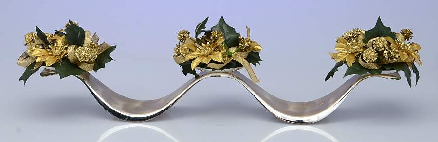 Ikora (Silverplate Hollowware) 3 Light Votive Candleholder by WMF Flatware-1