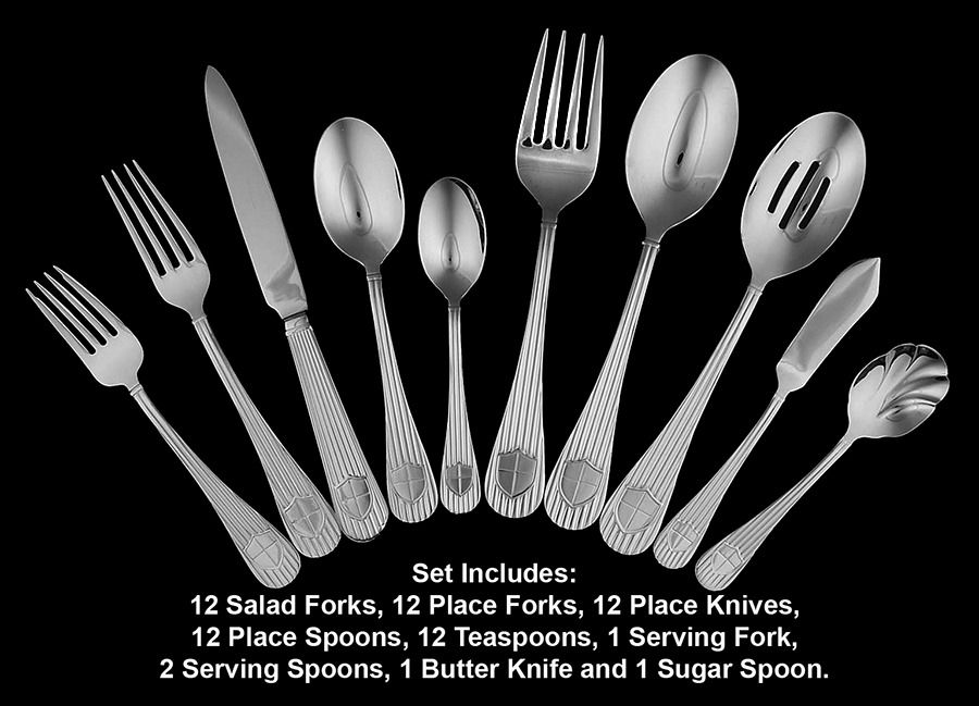Tribute (Stainless) 65 Piece Set by Wallace Silver-1