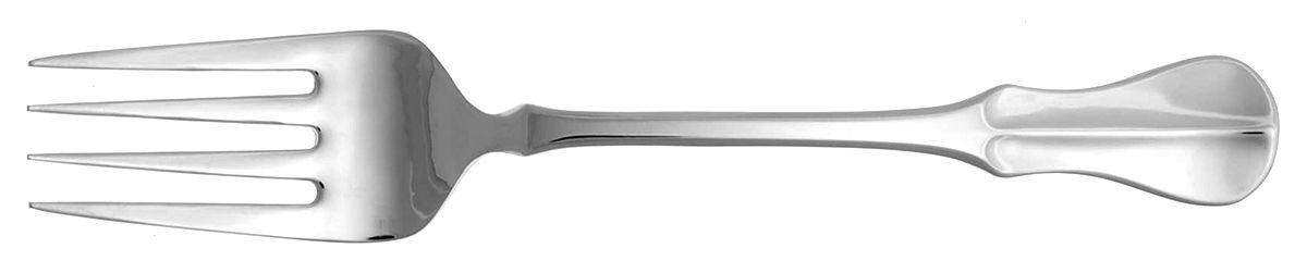 Curator (Stainless) Medium Solid Cold Meat Serving Fork by Wallace Silver-1