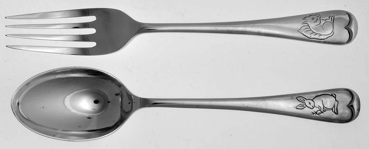 Skippety Tale (Silverplate) 2-Piece Youth Set by Worcester-1