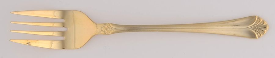 WAS245 (Gold Electroplate) Individual Salad Fork by Wallace Silver-1