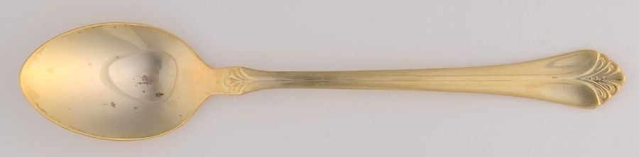 WAS245 (Gold Electroplate) Place/Oval Soup Spoon by Wallace Silver-1