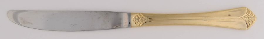 WAS245 (Gold Electroplate) Modern Hollow Knife by Wallace Silver-1