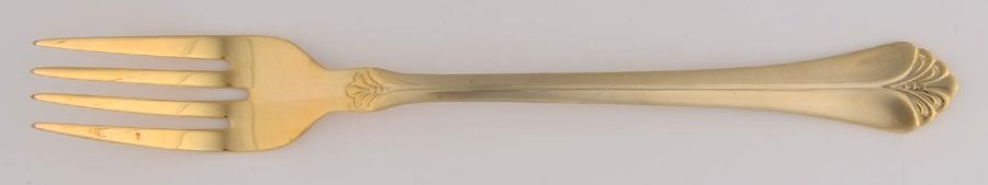 WAS245 (Gold Electroplate) Fork by Wallace Silver-1