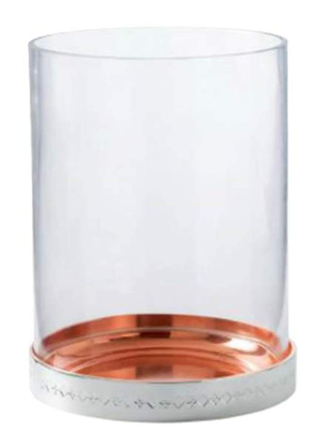 Arris  (Silverplate, Copper, Hollowware) Hurricane Lamp and Globe by Wedgwood Silver-1