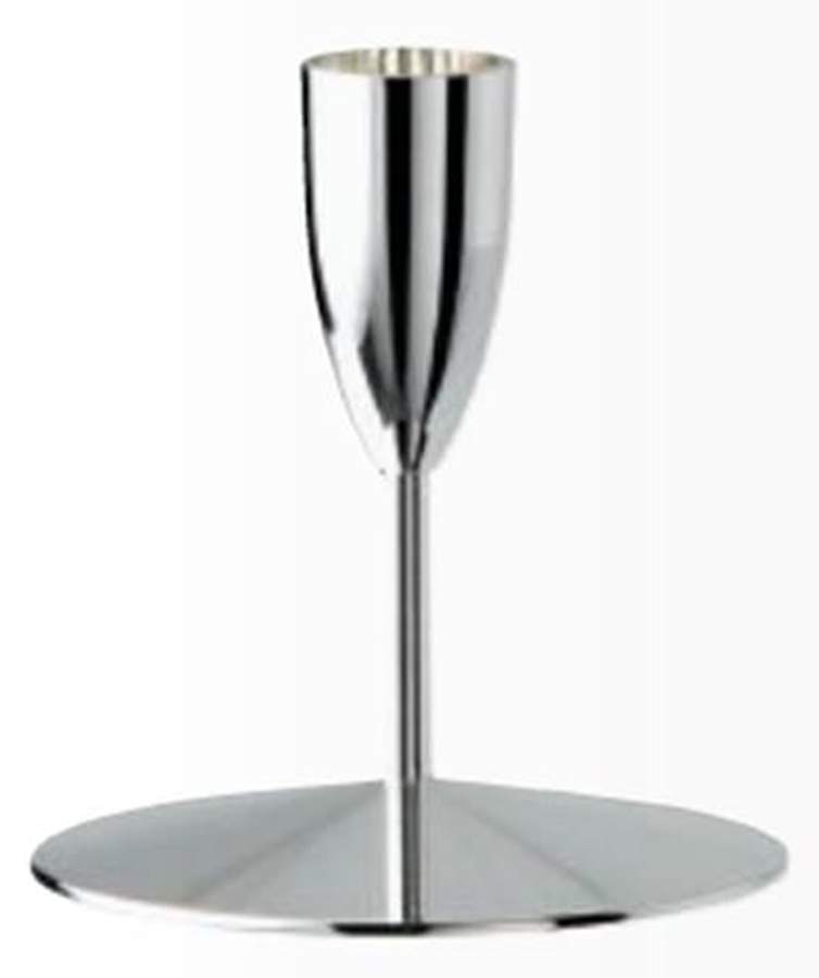 Arris  (Silverplate, Copper, Hollowware) 3" Candlestick by Wedgwood Silver-1