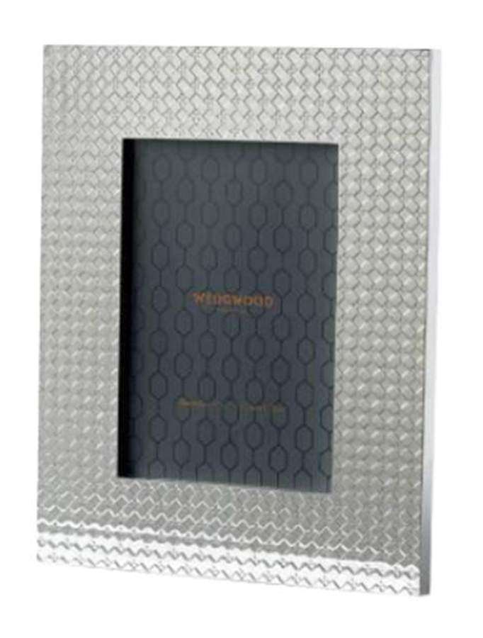 Arris  (Silverplate, Copper, Hollowware) 5" X 7" Picture Frame by Wedgwood Silver-1