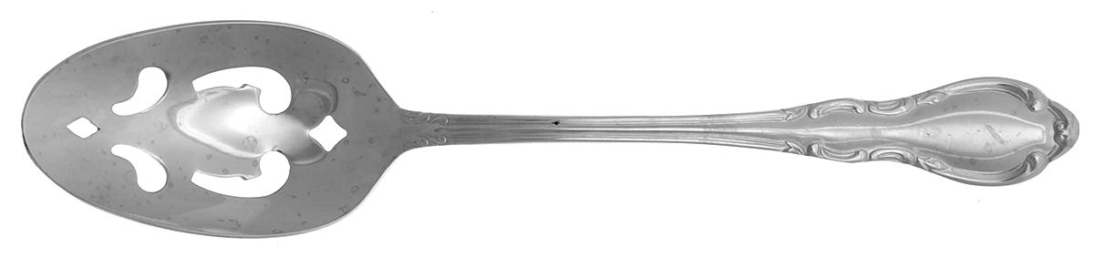 Wimberly (Stainless) Pierced Tablespoon (Serving Spoon) by Wallace Silver-1