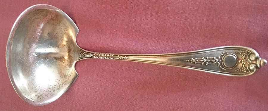 WED36 (Sterling) Solid Gravy Ladle by Weidlich Silver-1