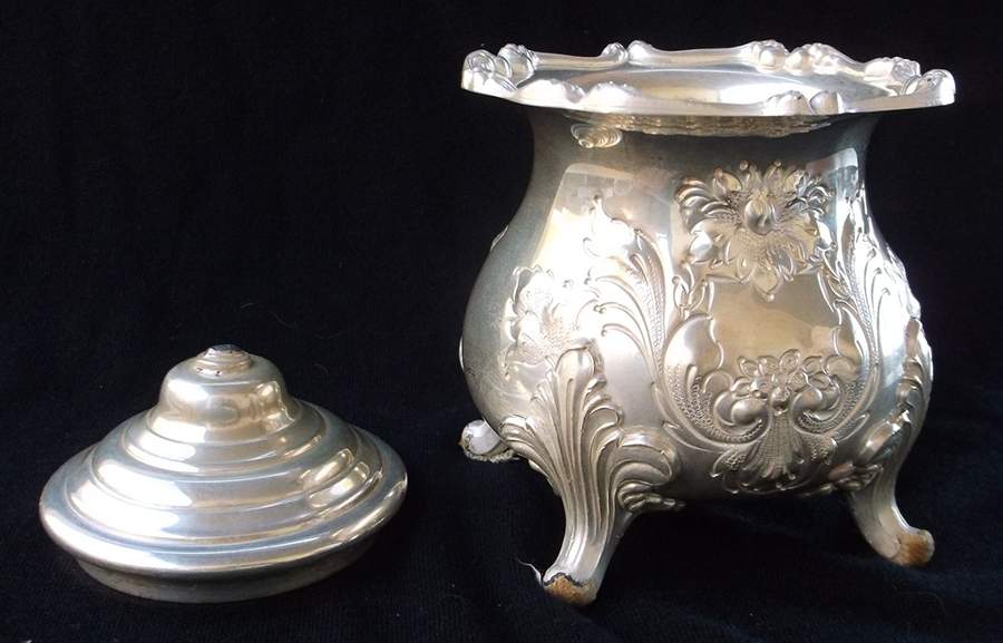 45 (Hand Chased, Silverplate, Hollowware) Waste Bowl by W & S Blackington Co-1
