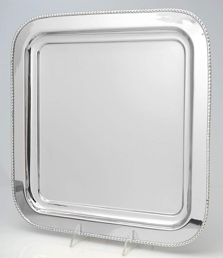 Town & Country (Metal, Hollowware) Large Square Tray by Waterford-1