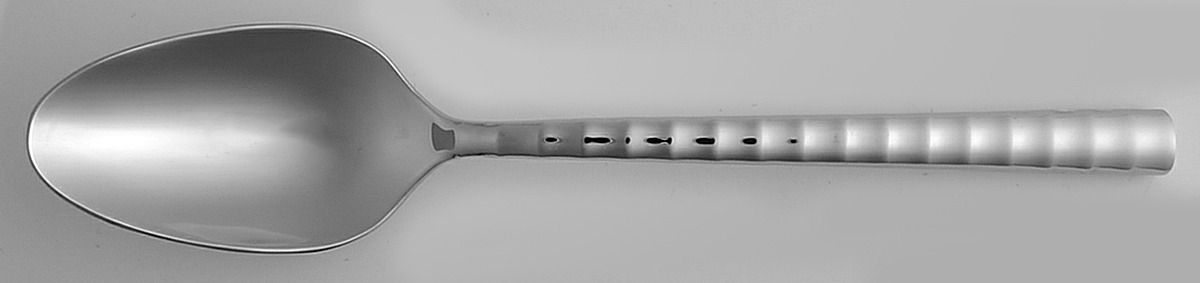 Vera Pagoda (Stainless) Place/Oval Soup Spoon by Wedgwood Silver-1