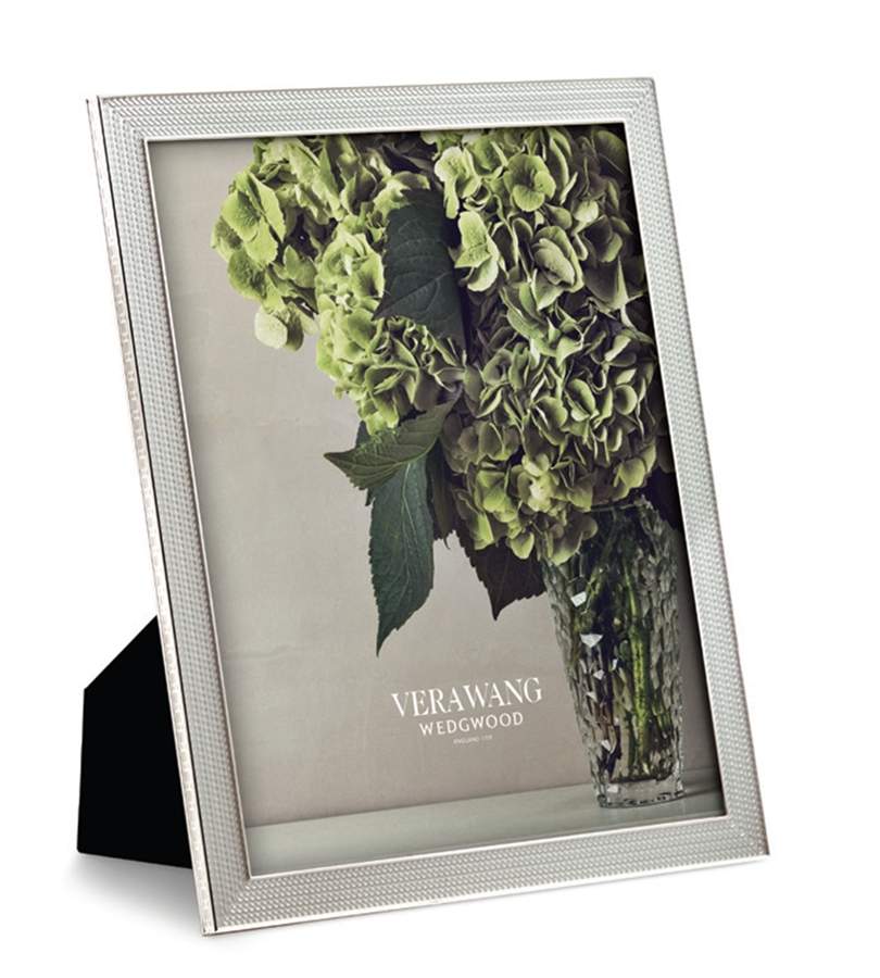 With Love Nouveau (Silverplate, Hollowware) Frame-Holds 8" X 10" Picture by Wedgwood Silver-1