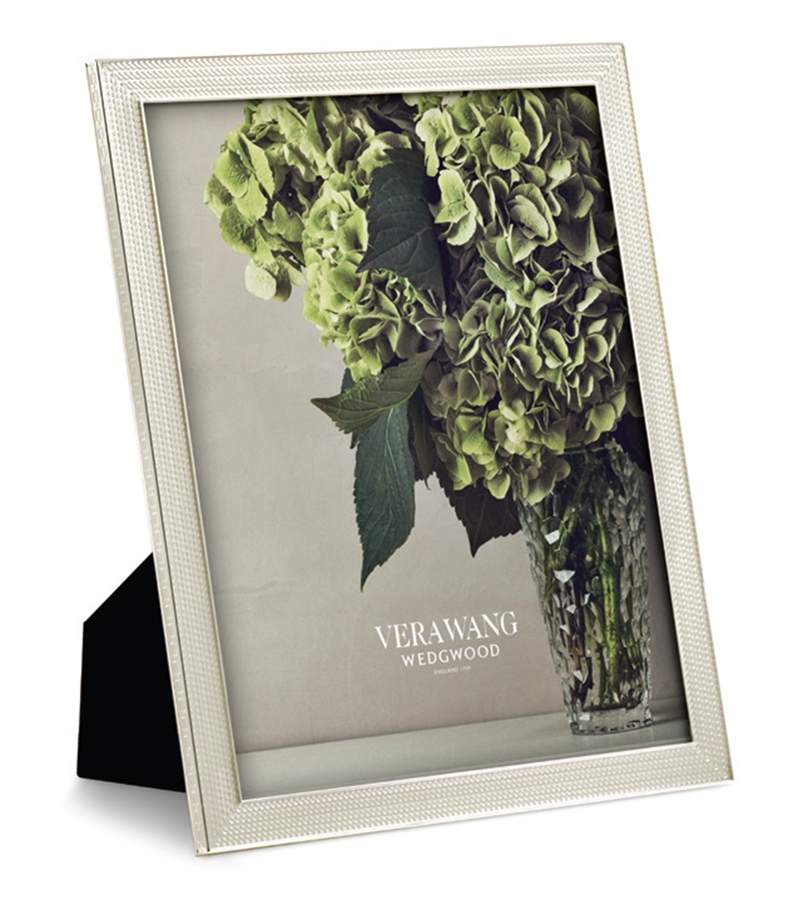 With Love Nouveau (Silverplate, Hollowware) Frame-Holds 8" X 10" Picture by Wedgwood Silver-1