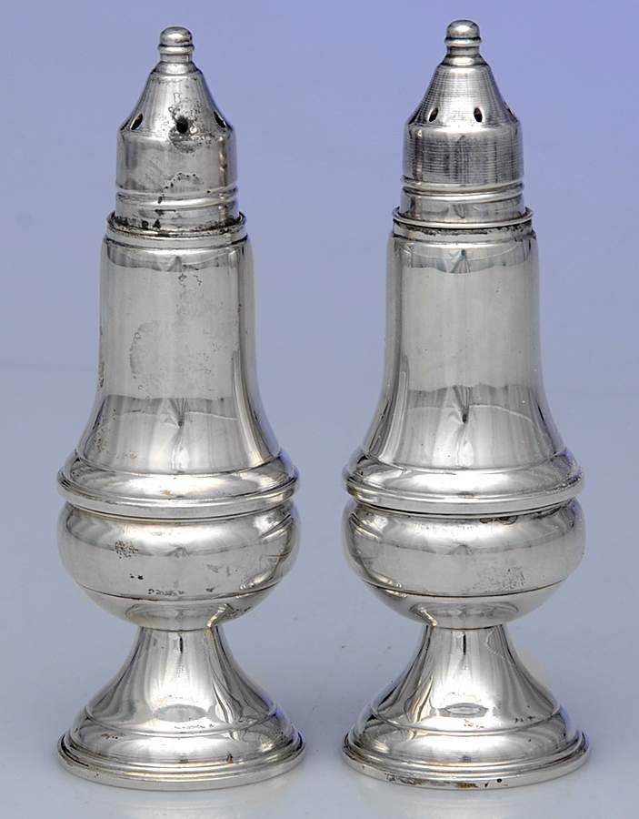 Sterling Hollowware Weighted Salt and Pepper Set by Woodward & Lothrop-1