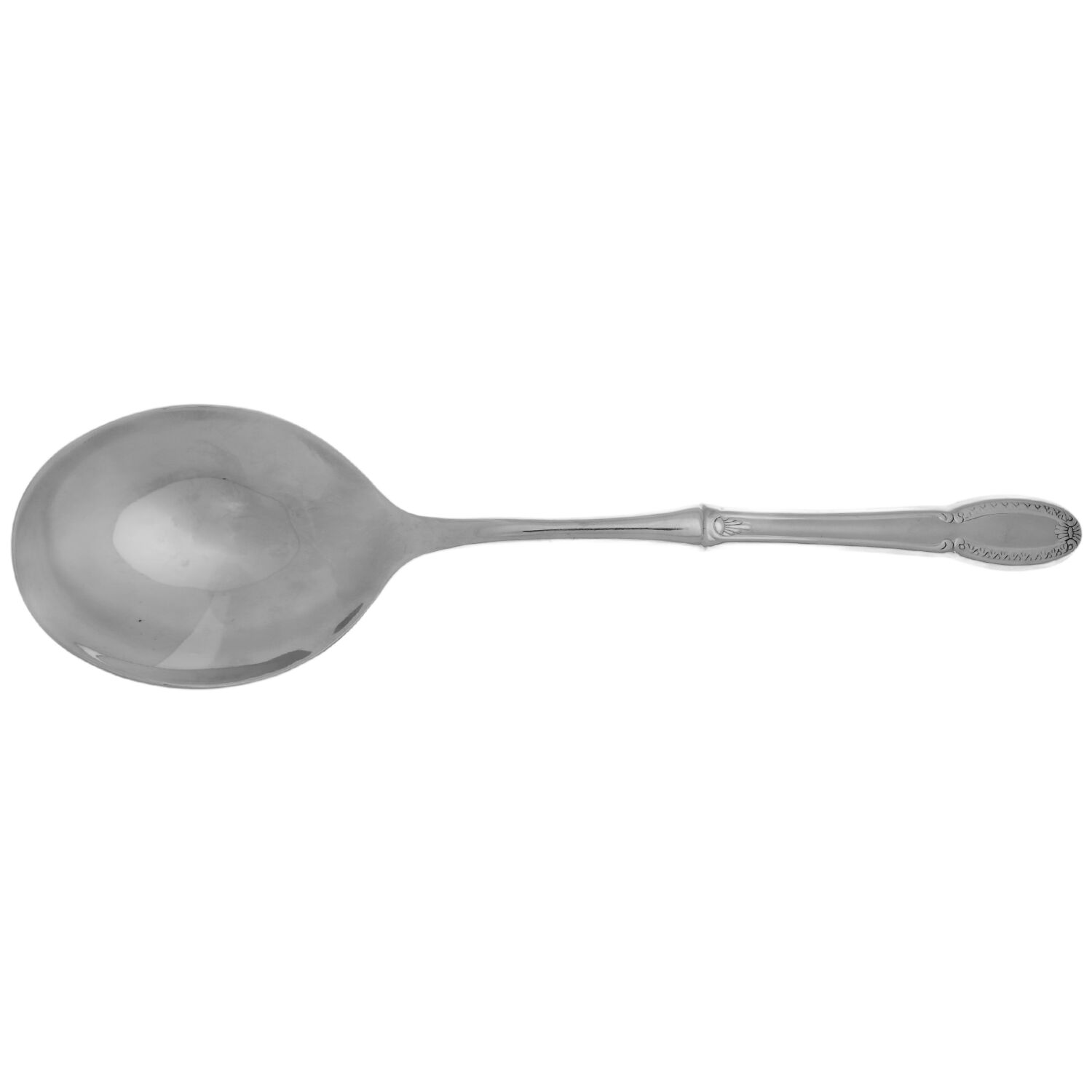 Venetian Frost (Stainless-Dot Tip) Casserole Spoon with Smooth Stainless Bowl HC by Wallace Silver-1