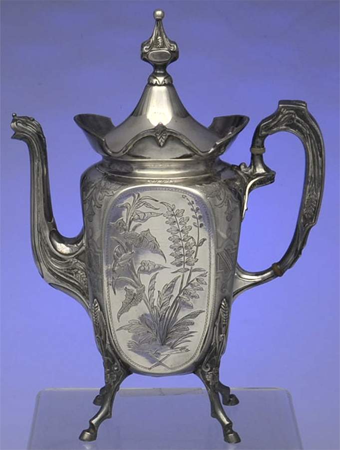 137 (Silverplate, Hollowware) Coffee Pot by Wilcox Silverplate-1