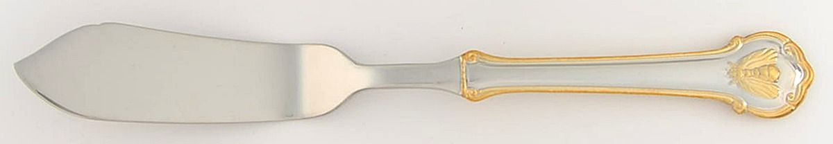 Gold Napoleon Bee (Stainless) Flat Handle Master Butter Knife by Wallace Silver-1
