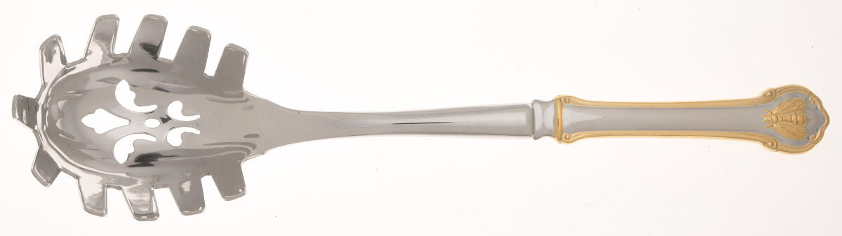 Gold Napoleon Bee (Stainless) Pasta Server with Stainless Bowl HC by Wallace Silver-1