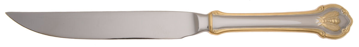 Gold Napoleon Bee (Stainless) Steak Knife Individual Solid No Serrate HC by Wallace Silver-1