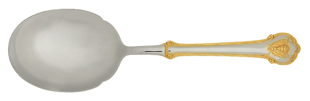Gold Napoleon Bee (Stainless) Tablespoon (Serving Spoon) Large by Wallace Silver-1