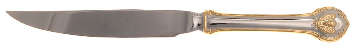 Gold Napoleon Bee (Stainless) Individual Solid Handle Steak Knife by Wallace Silver-1