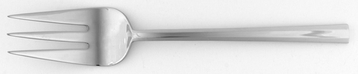 Vera Essentials (Stainless) Medium Solid Cold Meat Serving Fork by Wedgwood Silver-1