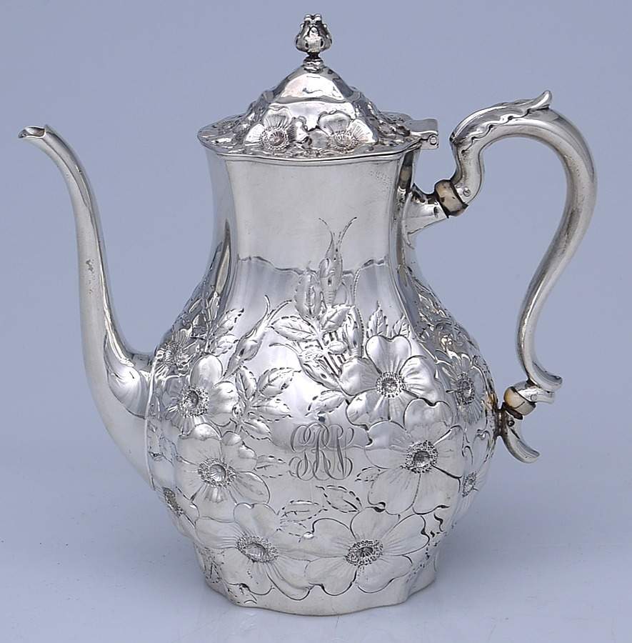 Dresden (Sterling, Hollowware) Mini Coffee Pot by Whiting Manf Co-1