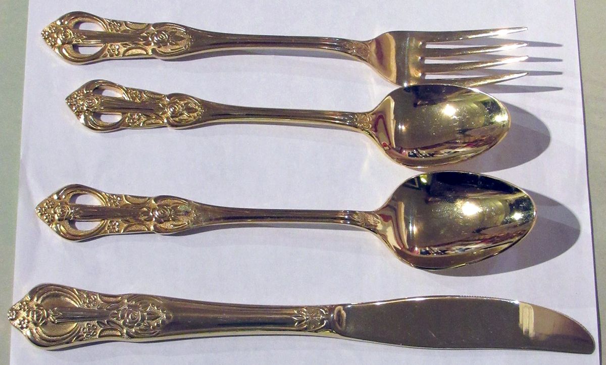 Golden Princeton (Gold Electroplate) Fork by Washington Forge-1