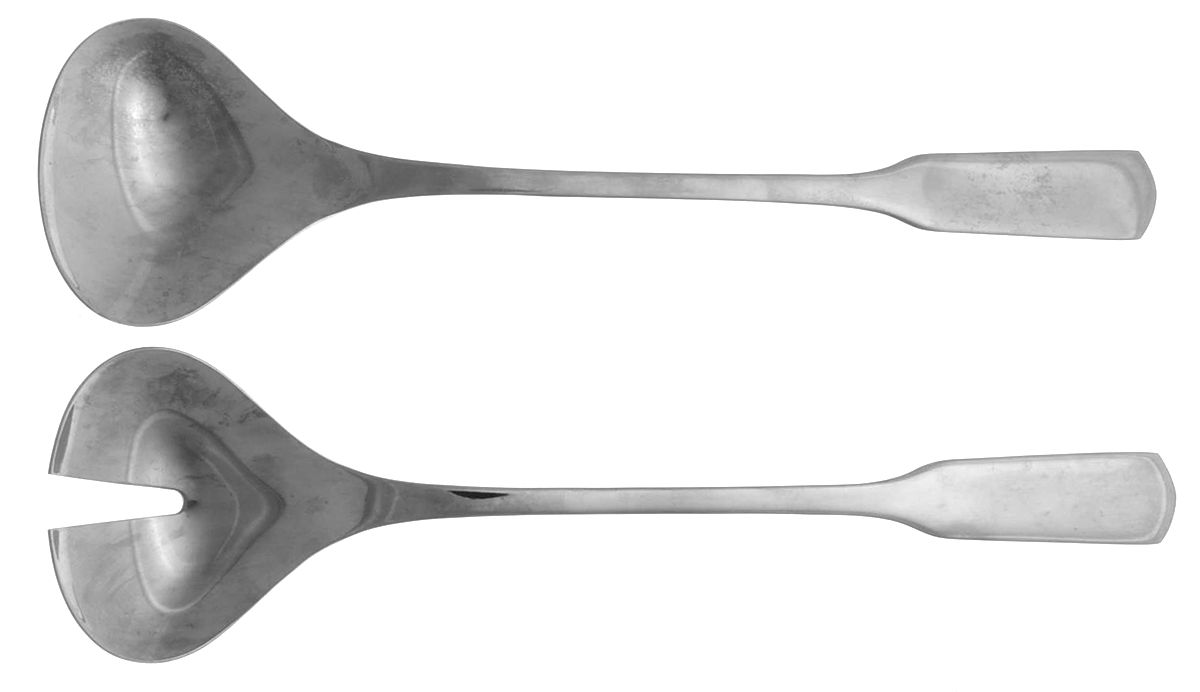 WMF208 (Stainless) (2 Pc) Solid Salad Set by WMF Flatware-1