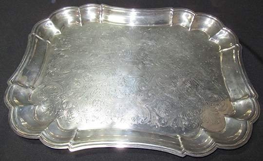 840 (Silverplate, Hollowware) 16" Oval Serving Platter by Wallace Silver-1