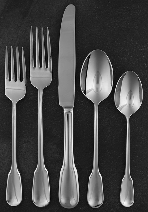 Vera Surrey (Stainless) 5 Piece Place Setting by Wedgwood Silver-1