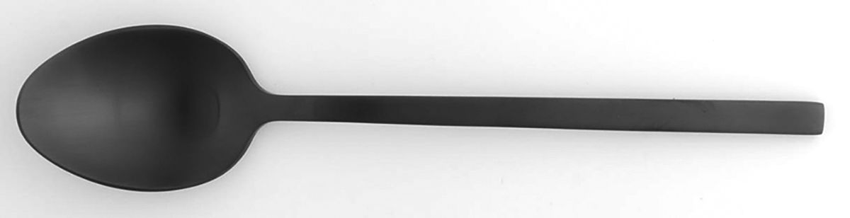 Matte Black (Stainless) Place/Oval Soup Spoon by West Elm-1