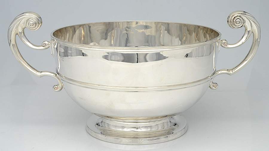 W9WW9W1 (Sterling, Hollowware) 11" Round Pedestal Centerpiece by James Wakely & Frank Clarke Wheeler-1