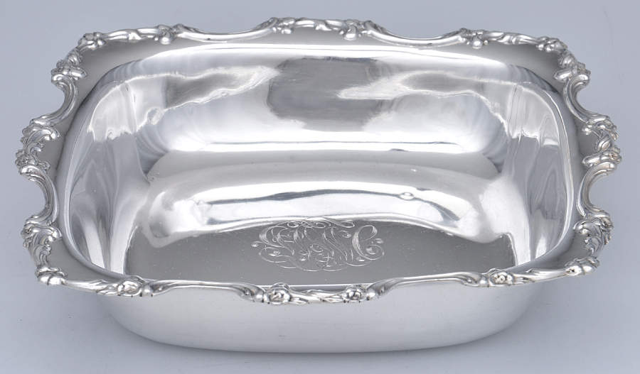 4594 (Sterling, Hollowware) 8" Square Bowl by Whiting Manf Co-1