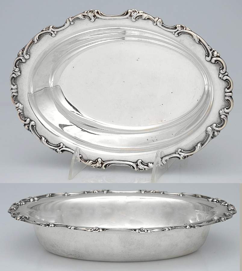 4594 (Sterling, Hollowware) 10" Oval Vegetable by Whiting Manf Co-1