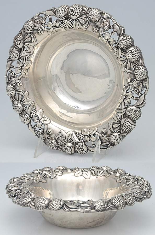 Berry (Sterling, Hollowware) 8" Round Vegetable by Whiting Manf Co-1