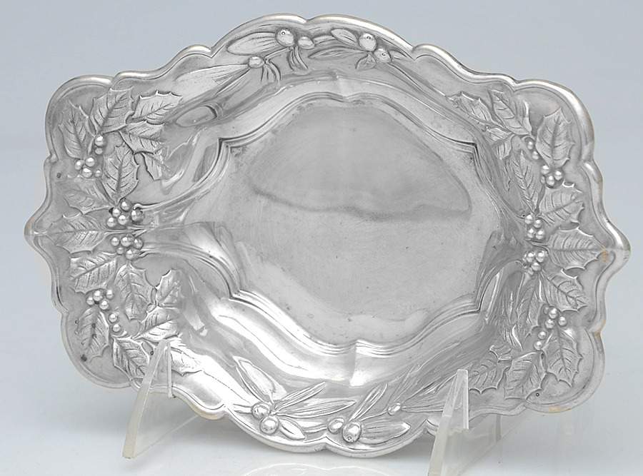 Holly (Sterling, Hollowware) 7" Bon Bon Bowl by Whiting Manf Co-1