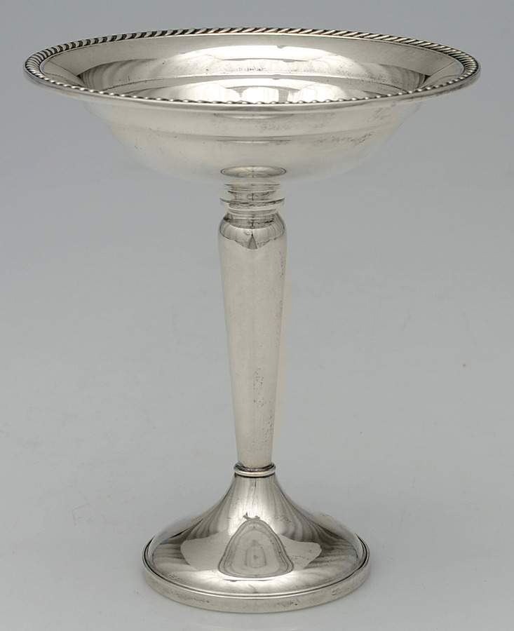 H10 (Sterling, Hollowware) Weighted Round Compote (Height X Width) by Watson-1