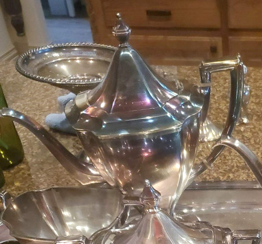 Heppelwhite (1914, Silverplate, Hollowware) Teapot by WD Smith Silver-1