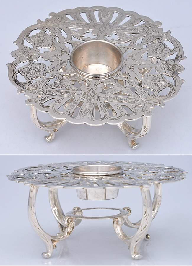 610 (Silverplate, Hollowware) Tealight Food Warmer by Wallace Silver-1