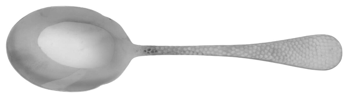 Satin Brooklyn (Stainless) Salad Servng Spoon with Stainless Bowl by Wallace Silver-1