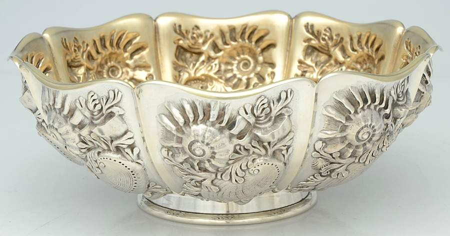 1867 (Sterling, Hollowware) 10" Round Footed Centerpiece by Whiting Manf Co-1