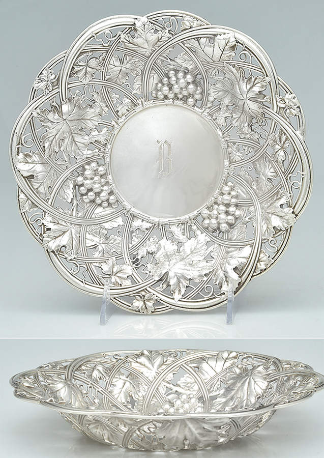 116 (Sterling, Hollowware) 9" Fruit Serving Bowl by Whiting Manf Co-1