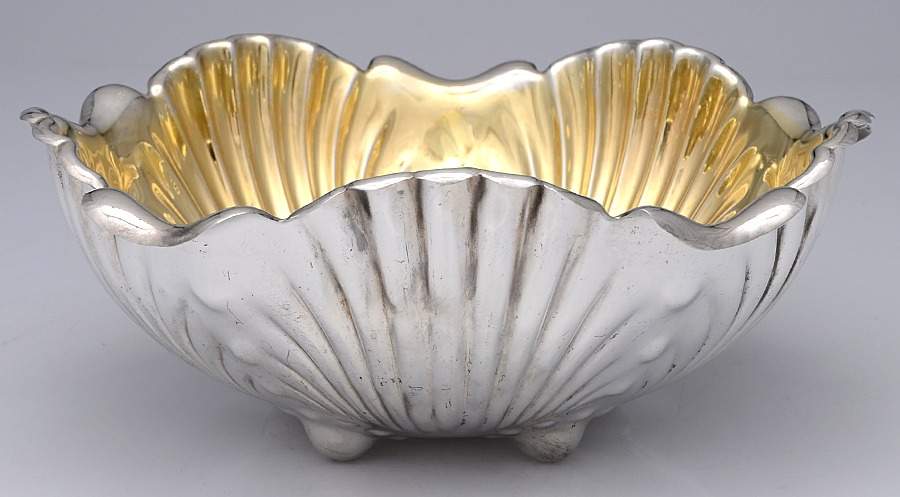 2520 (Sterling, Hollowware) Pair of 9" Round Footed Centerpieces by Whiting Manf Co-1